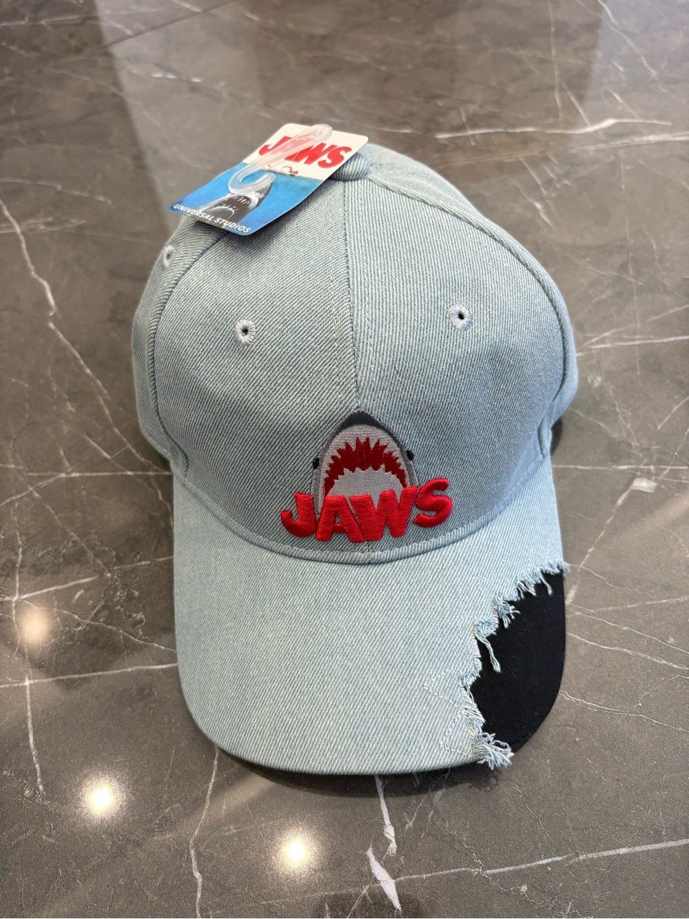 NWT Universal Studios Jaws 50th Anniversary Shark Bite Hat Cap Exclusive New